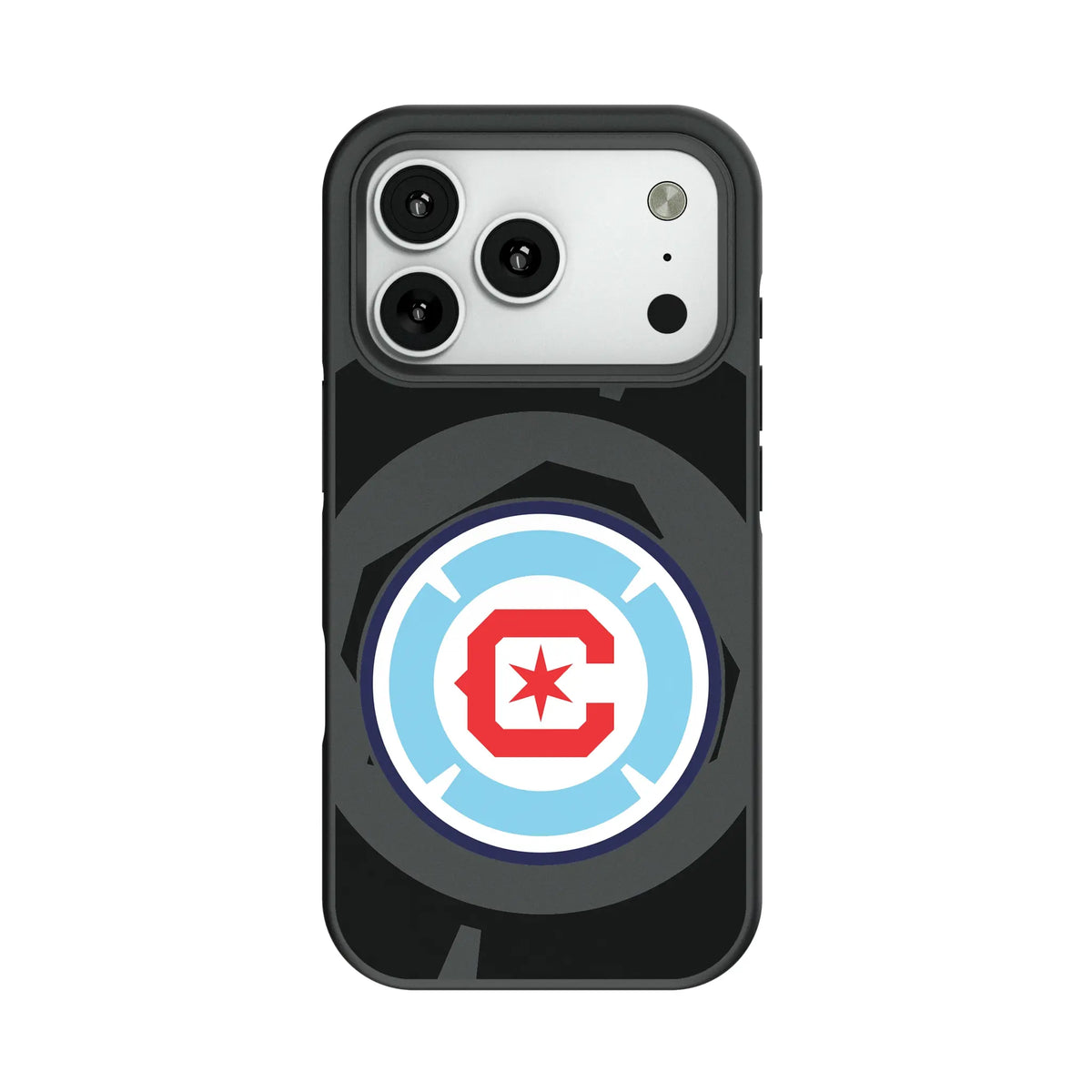 Chicago Fire Monocolor Tilt Bump Phone Case for Apple iPhone