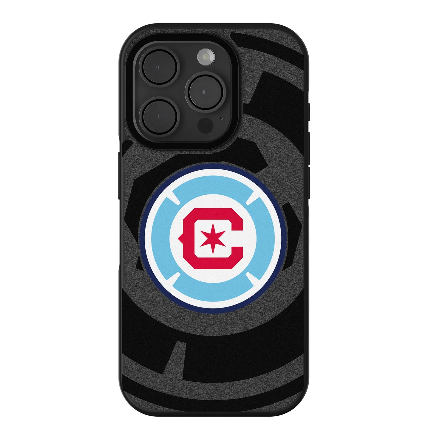 Chicago Fire Monocolor Tilt Bump Phone Case for Apple iPhone