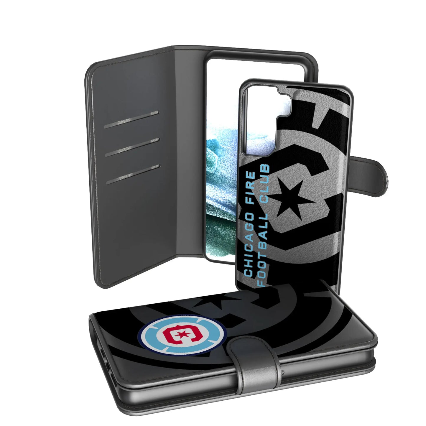 Chicago Fire Monocolor Tilt Wallet Phone Case for Apple iPhone