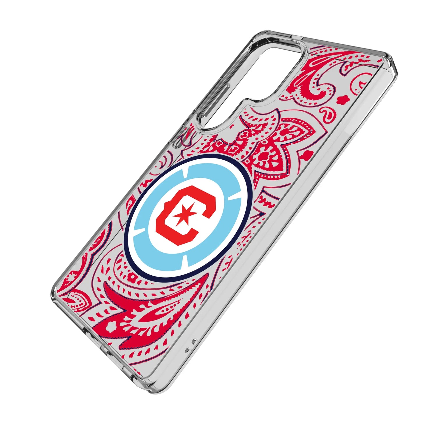 Chicago Fire Paisley Clear Phone Case for Samsung Galaxy