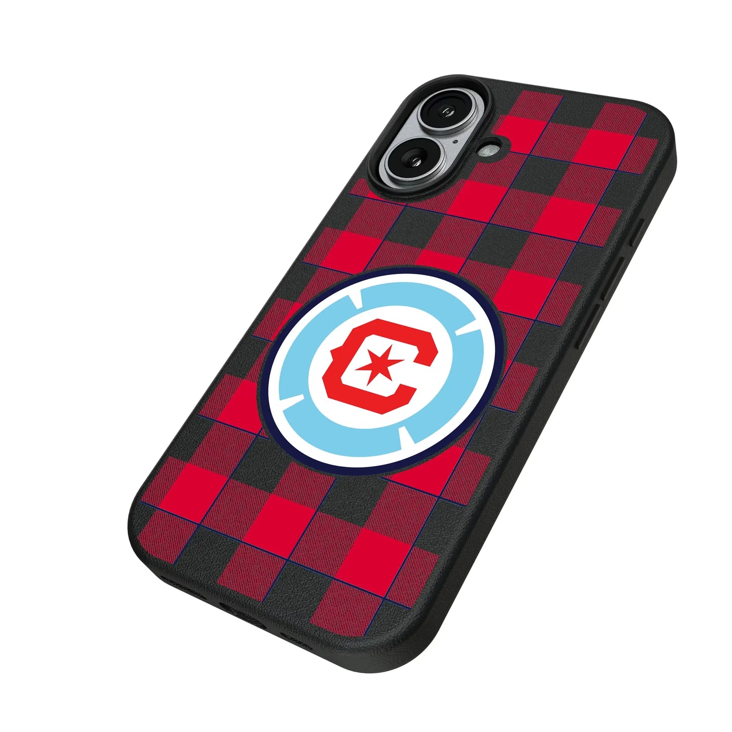 Chicago Fire Plaid MagSafe Compatible Phone Case for Apple iPhone
