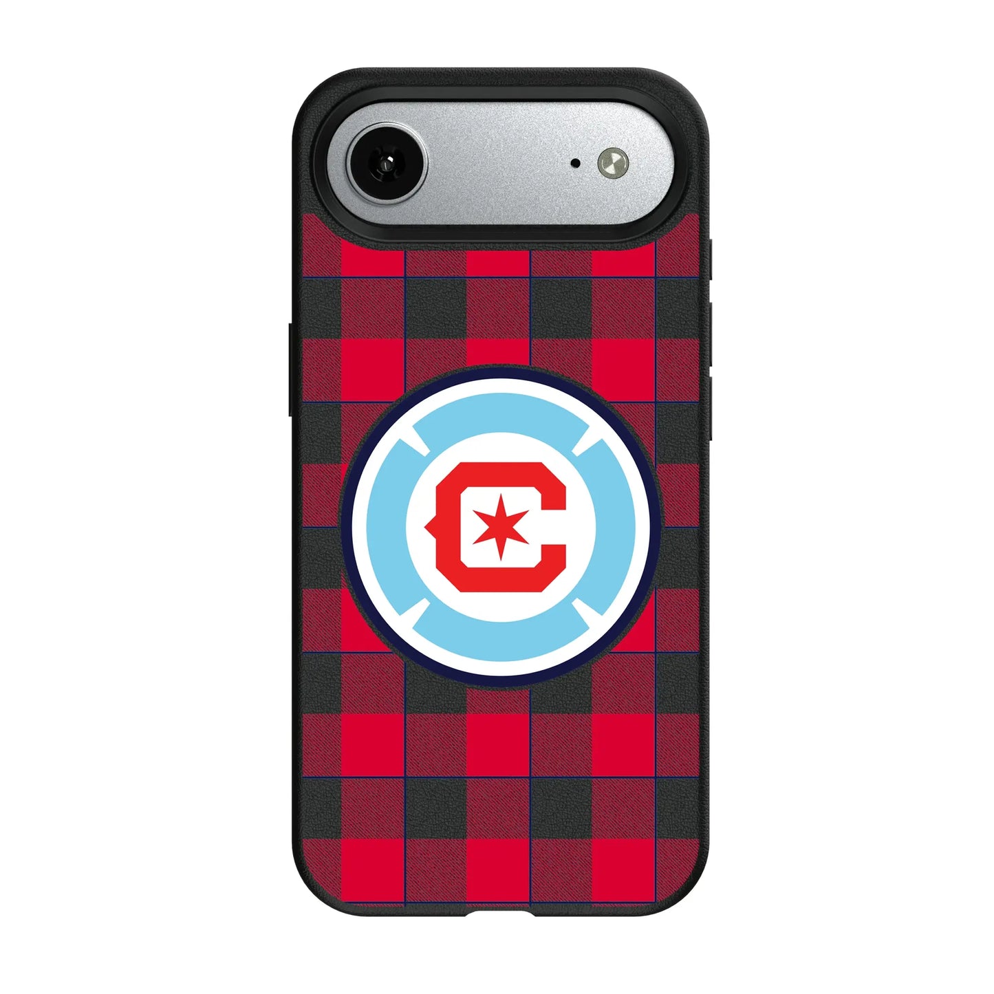 Chicago Fire Plaid MagSafe Compatible Phone Case for Apple iPhone