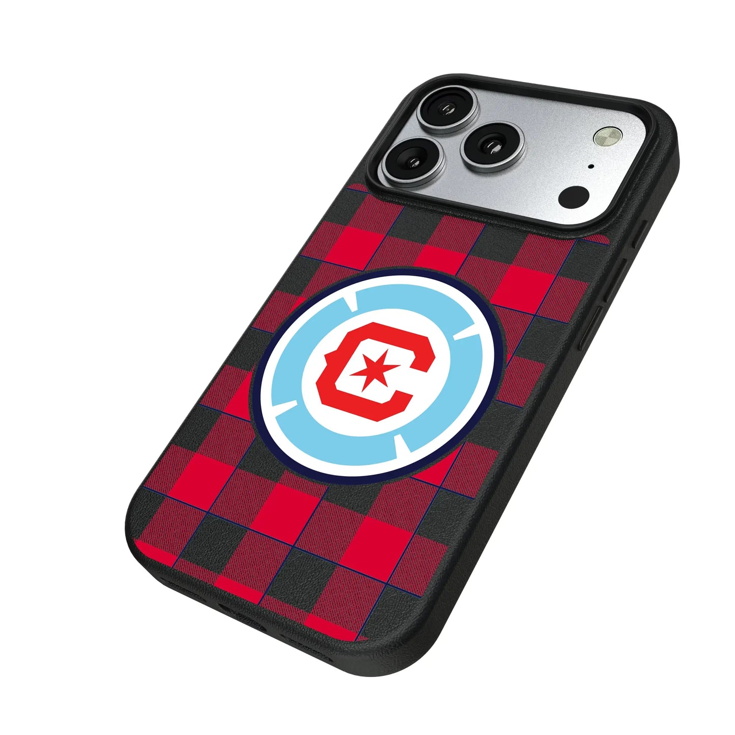 Chicago Fire Plaid MagSafe Compatible Phone Case for Apple iPhone