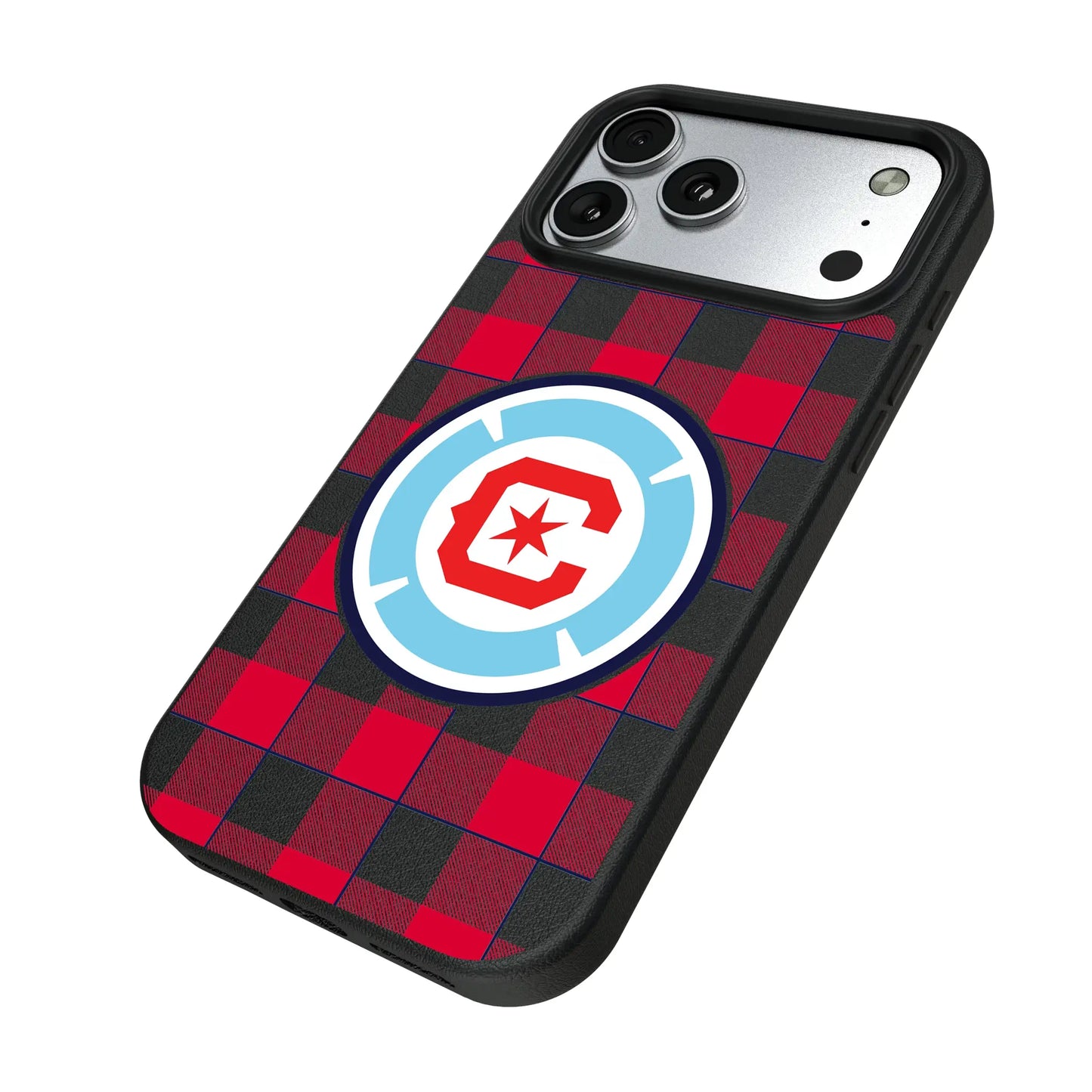 Chicago Fire Plaid MagSafe Compatible Phone Case for Apple iPhone