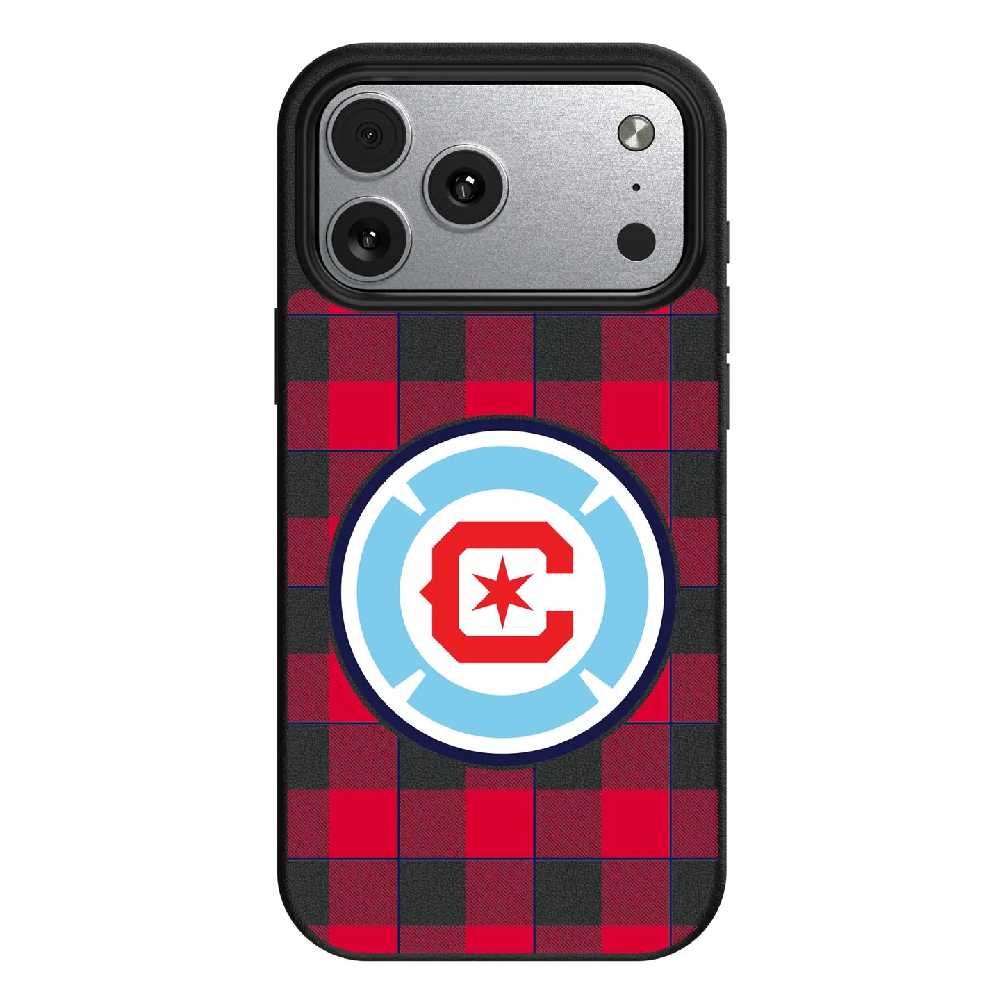 Chicago Fire Plaid MagSafe Compatible Phone Case for Apple iPhone
