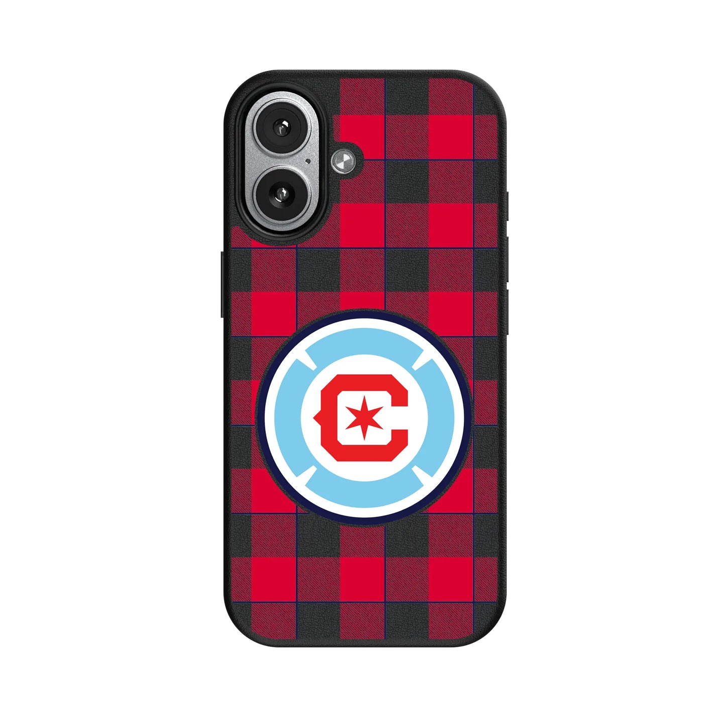Chicago Fire Plaid MagSafe Compatible Phone Case for Apple iPhone