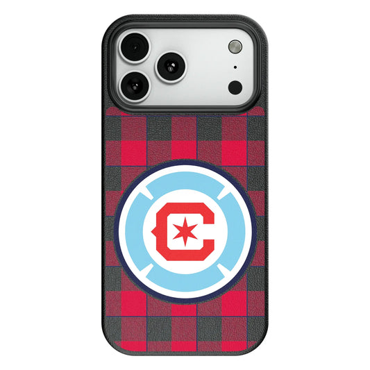 Chicago Fire Plaid MagSafe Compatible Phone Case for Apple iPhone