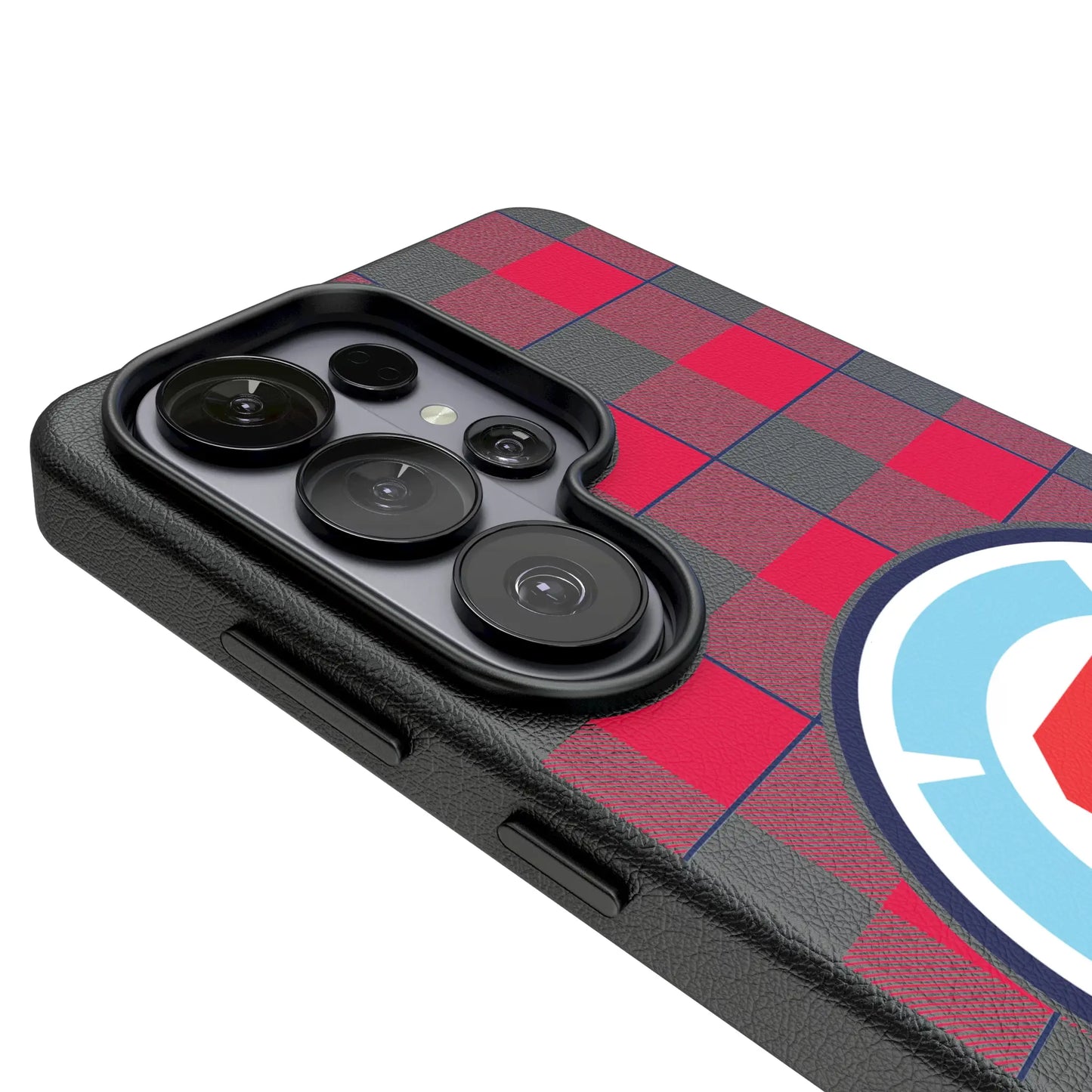 Chicago Fire Plaid MagSafe Compatible Phone Case for Samsung Galaxy