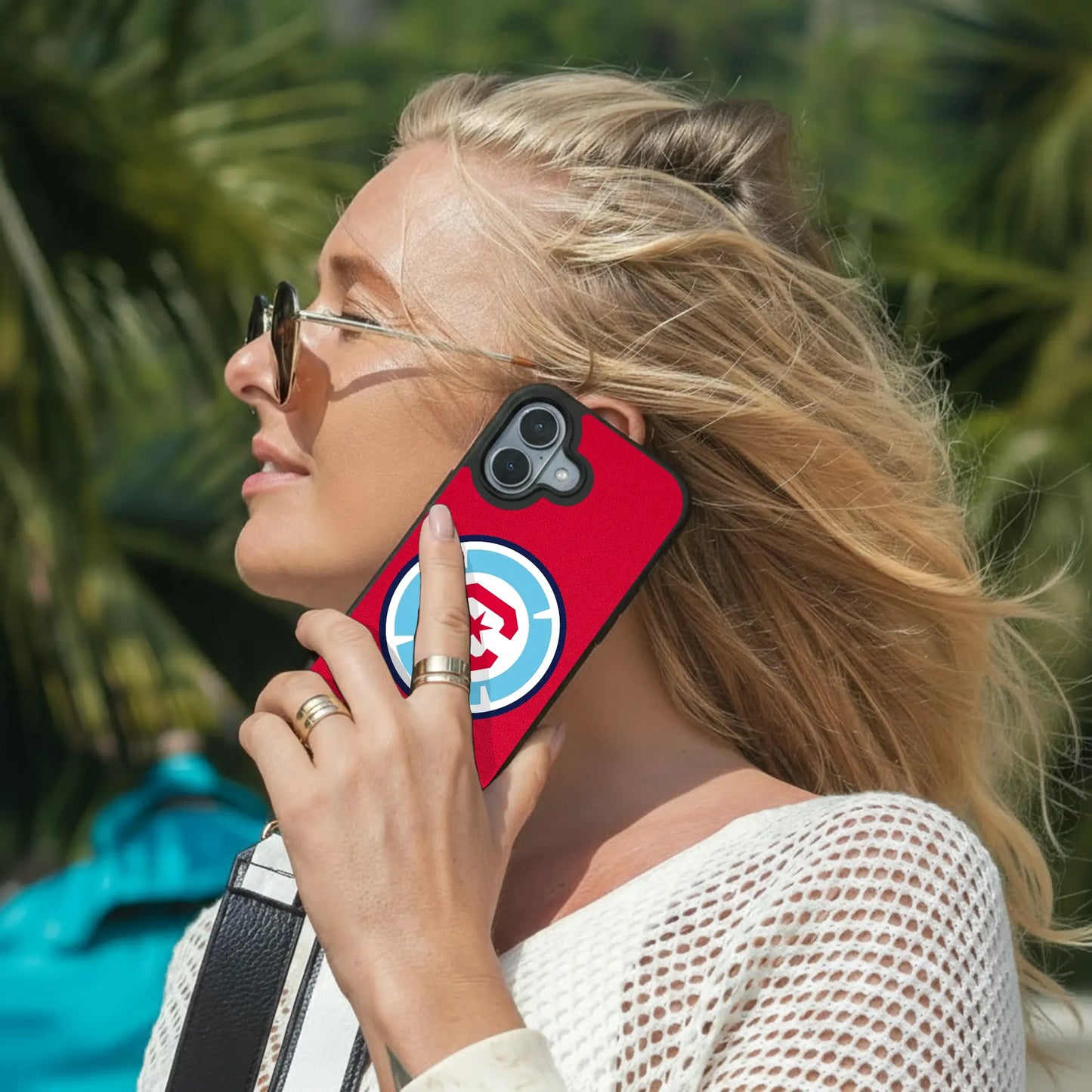 Chicago Fire Stripe Bump Phone Case for Apple iPhone