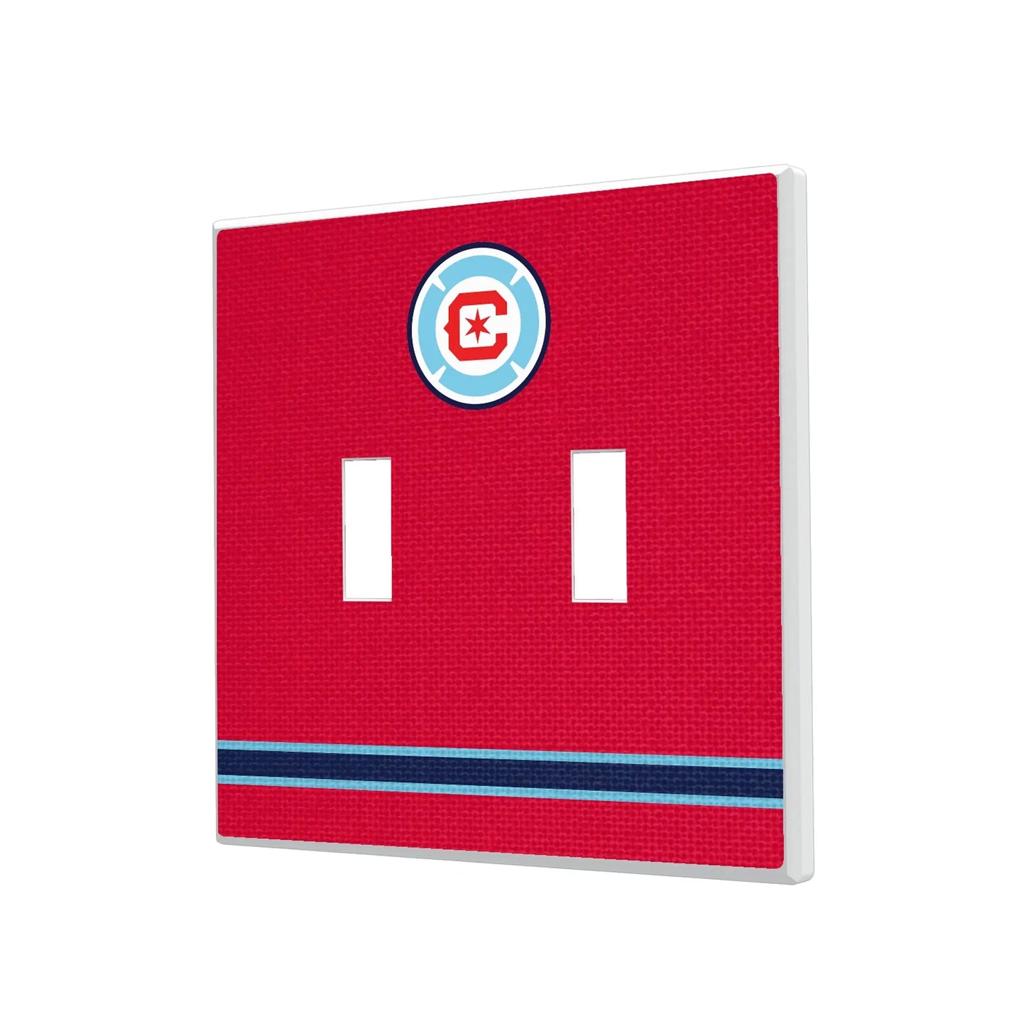 Chicago Fire Stripe Hidden-Screw Light Switch Plate
