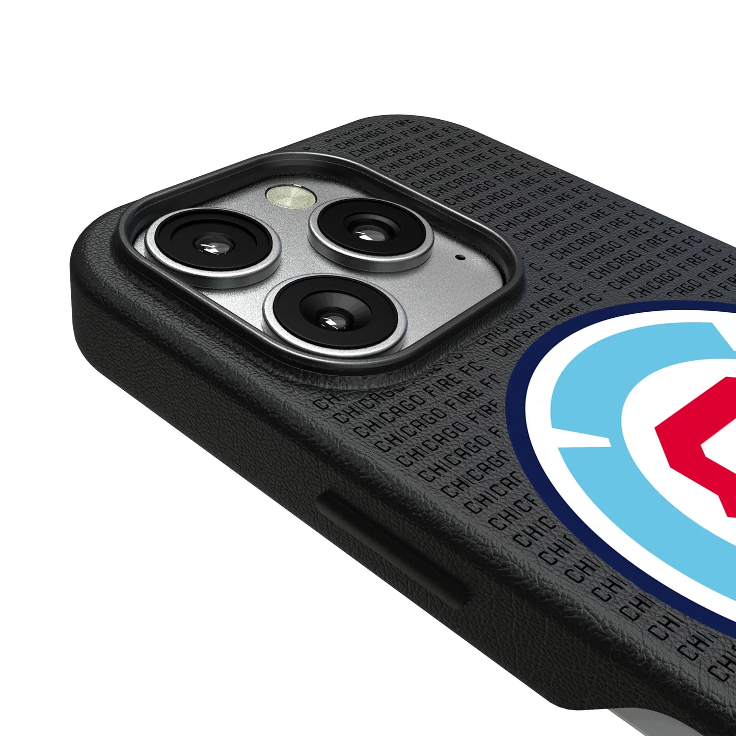 Chicago Fire Text Backdrop MagSafe Compatible Phone Case for Apple iPhone