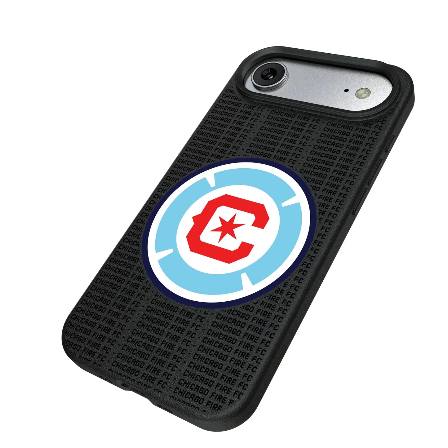Chicago Fire Text Backdrop MagSafe Compatible Phone Case for Apple iPhone