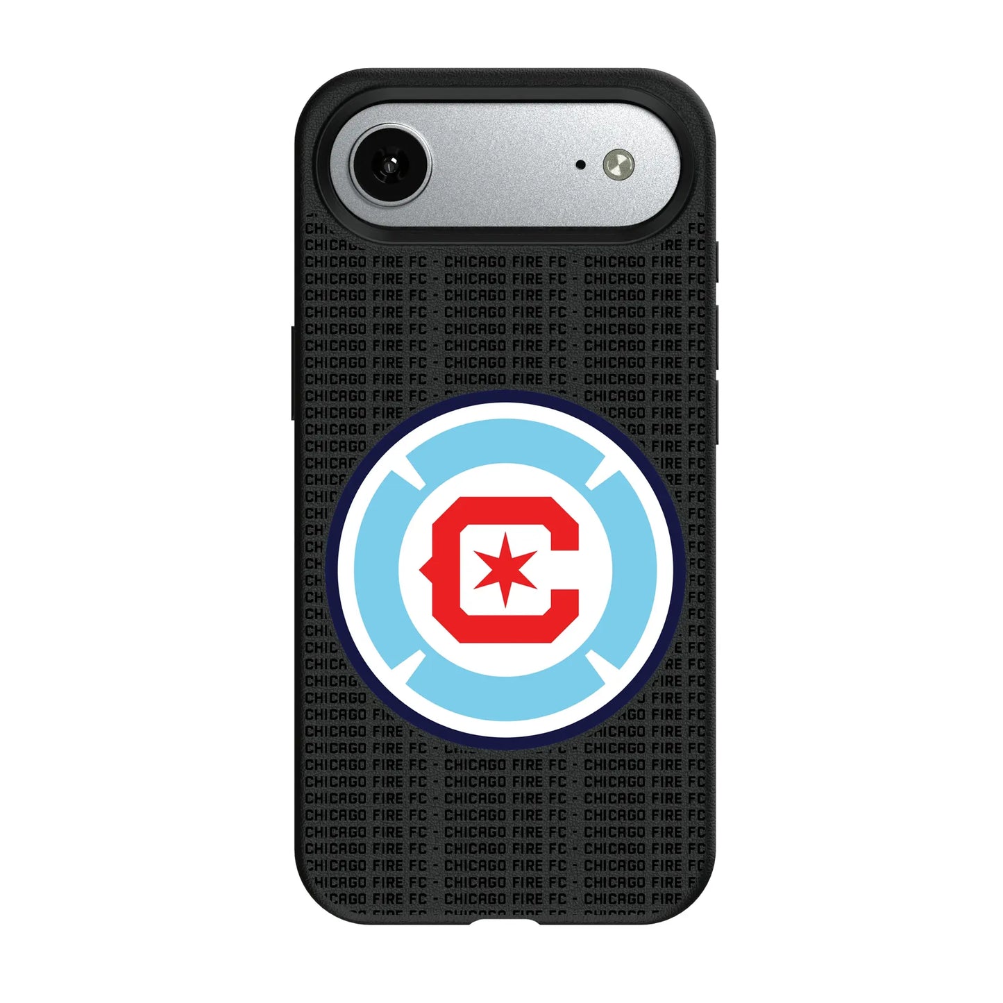 Chicago Fire Text Backdrop MagSafe Compatible Phone Case for Apple iPhone