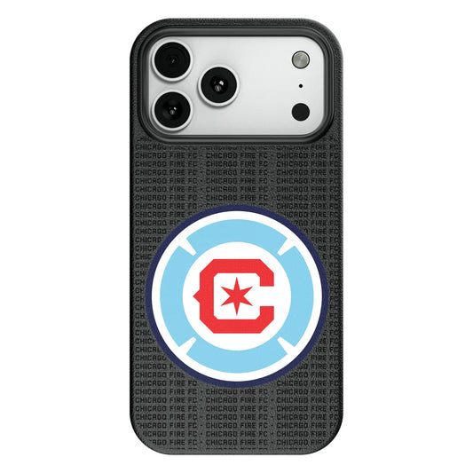 Chicago Fire Text Backdrop MagSafe Compatible Phone Case for Apple iPhone