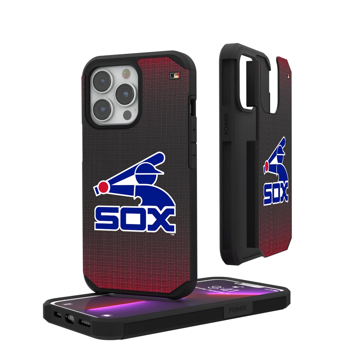 Chicago White Sox 1976-1981 - Cooperstown Collection Linen Rugged Phone Case for Apple iPhone