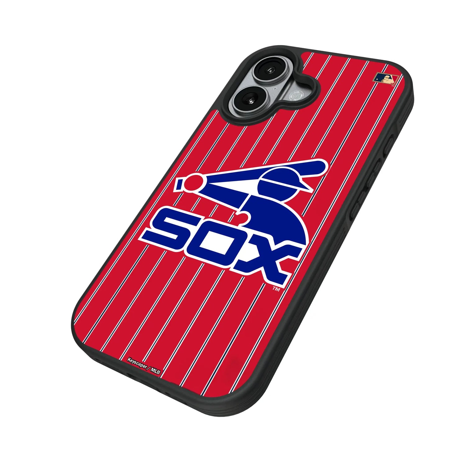 Chicago White Sox 1976-1981 - Cooperstown Collection Pinstripe Bump Phone Case for Apple iPhone