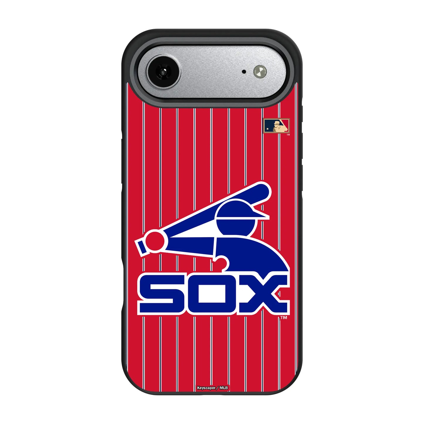 Chicago White Sox 1976-1981 - Cooperstown Collection Pinstripe Bump Phone Case for Apple iPhone