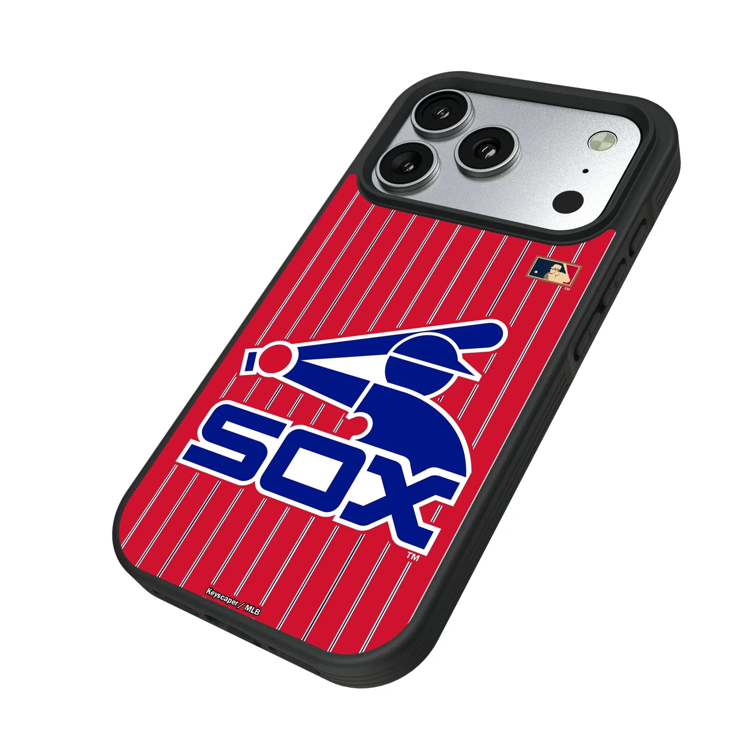 Chicago White Sox 1976-1981 - Cooperstown Collection Pinstripe Bump Phone Case for Apple iPhone