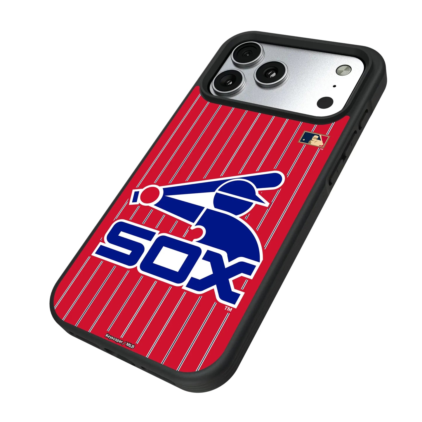 Chicago White Sox 1976-1981 - Cooperstown Collection Pinstripe Bump Phone Case for Apple iPhone