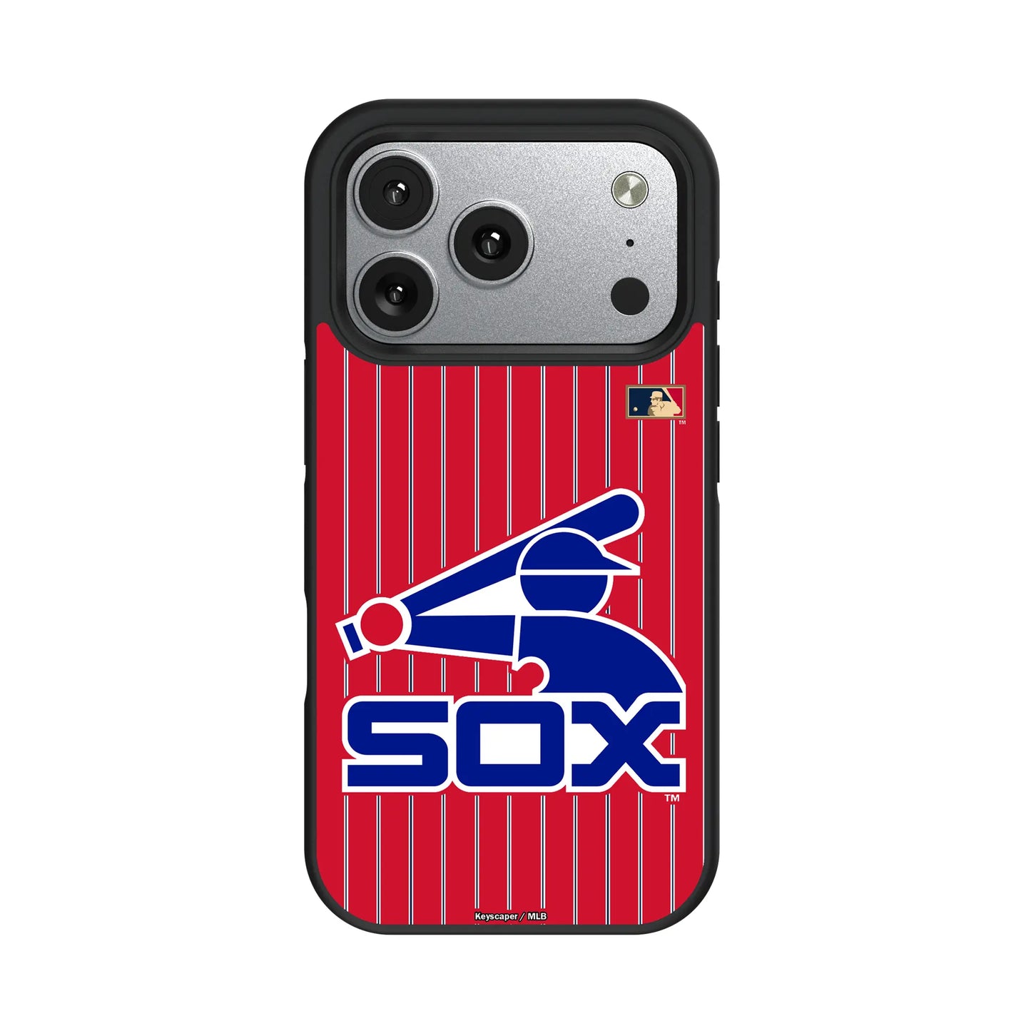 Chicago White Sox 1976-1981 - Cooperstown Collection Pinstripe Bump Phone Case for Apple iPhone