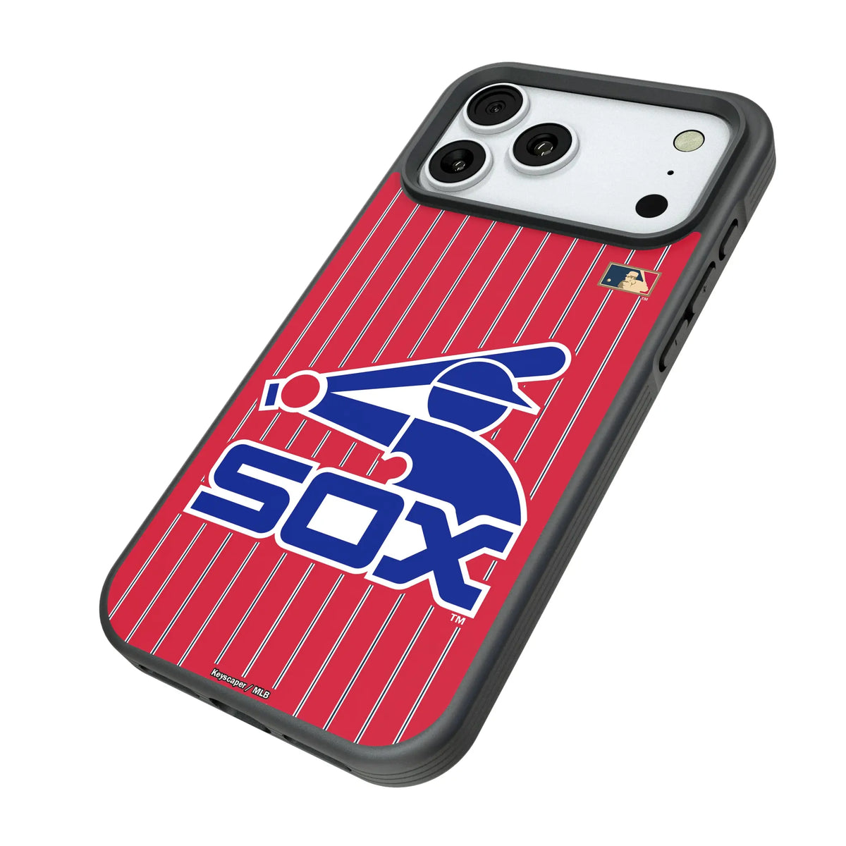 Chicago White Sox 1976-1981 - Cooperstown Collection Pinstripe Bump Phone Case for Apple iPhone