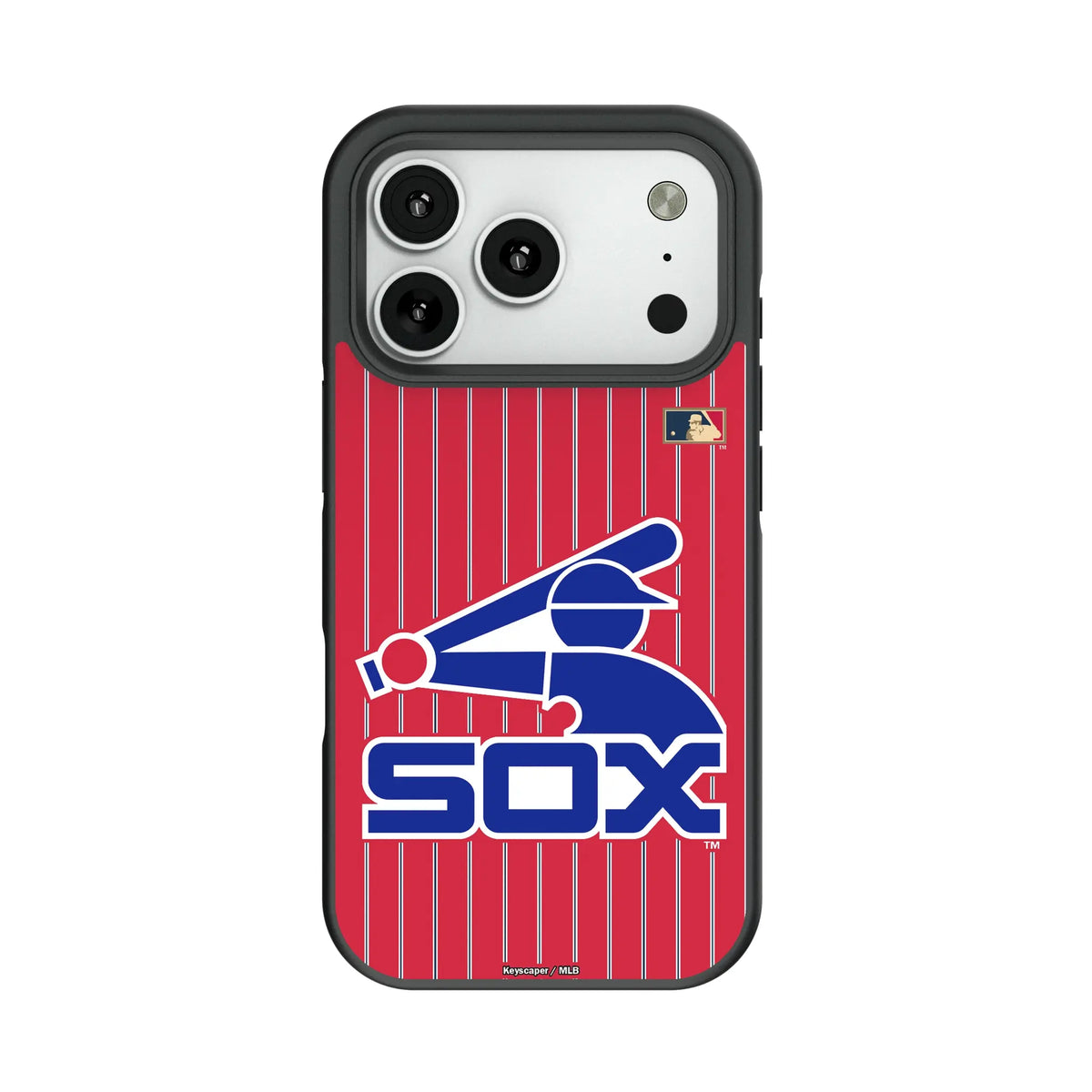 Chicago White Sox 1976-1981 - Cooperstown Collection Pinstripe Bump Phone Case for Apple iPhone