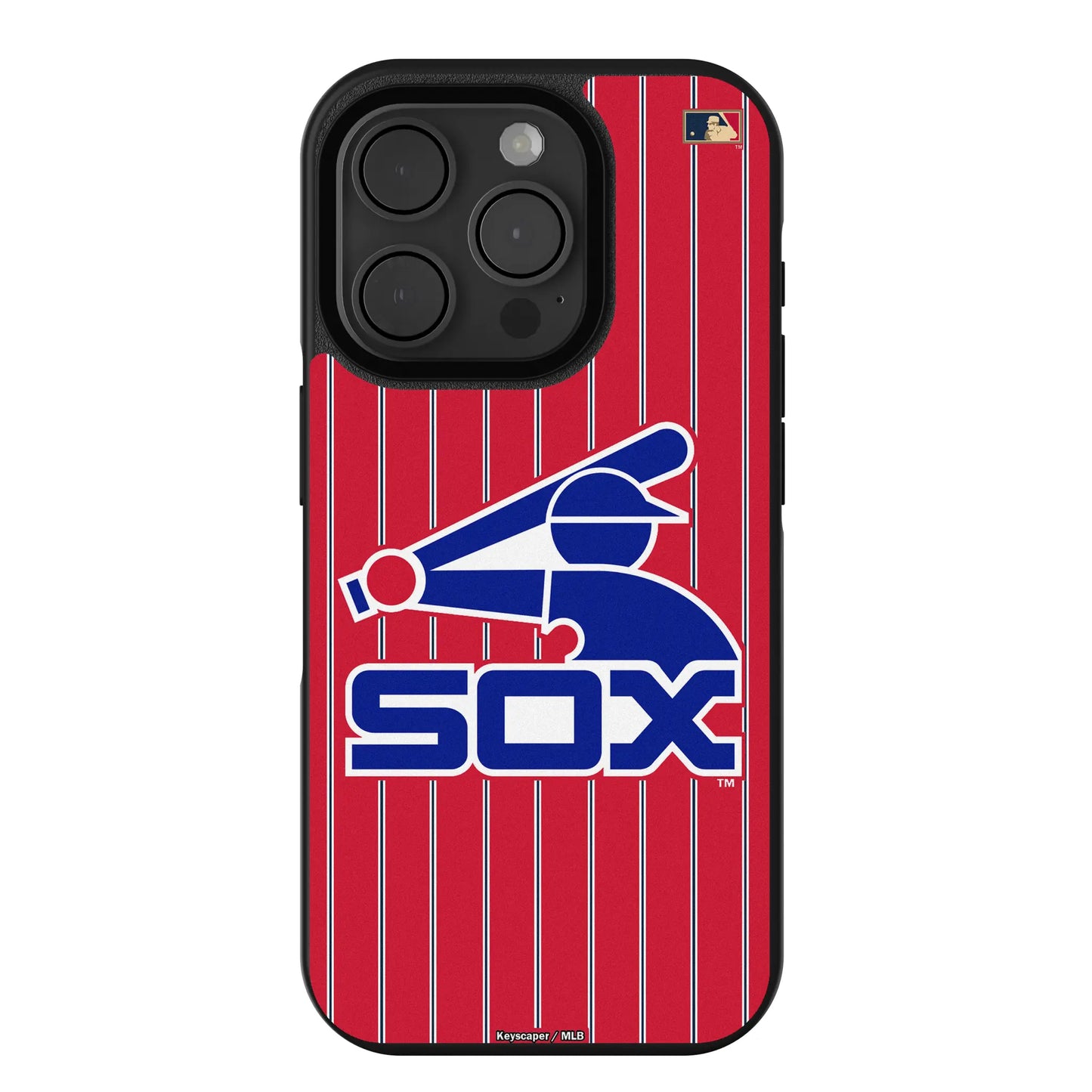 Chicago White Sox 1976-1981 - Cooperstown Collection Pinstripe Bump Phone Case for Apple iPhone