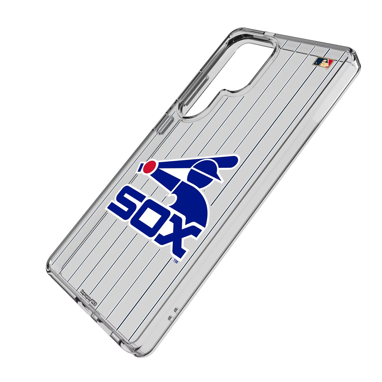 Chicago White Sox 1976-1981 - Cooperstown Collection Pinstripe Clear Phone Case for Samsung Galaxy