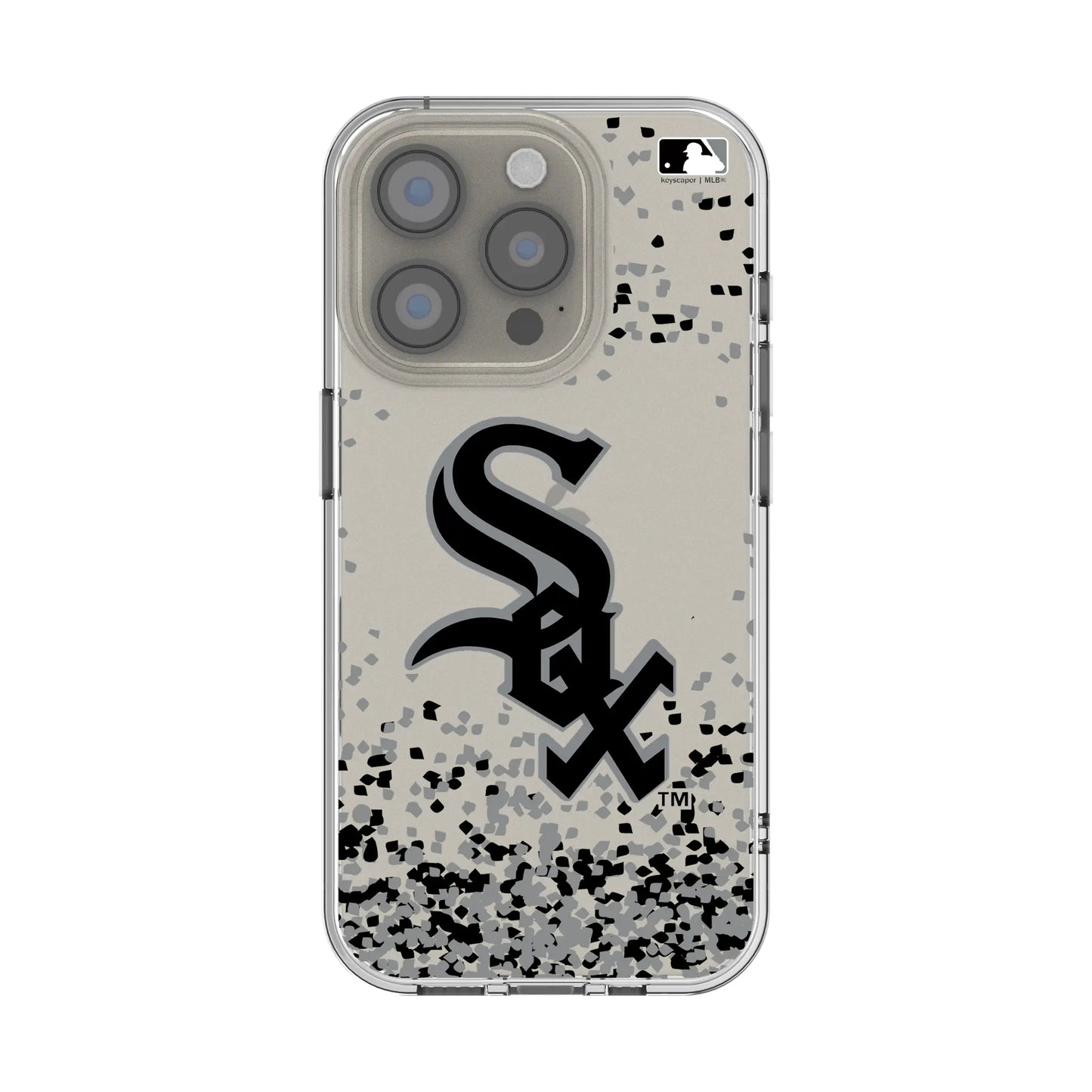 Chicago White Sox Confetti Clear Phone Case for Apple iPhone
