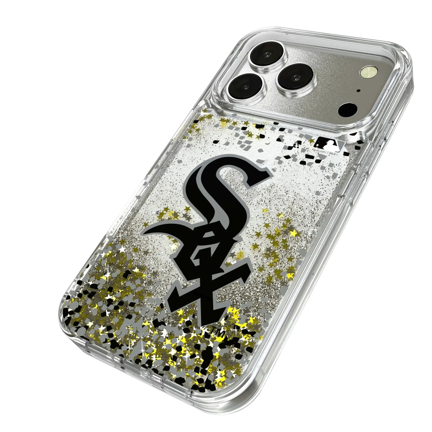 Chicago White Sox Confetti Glitter Phone Case for Apple iPhone