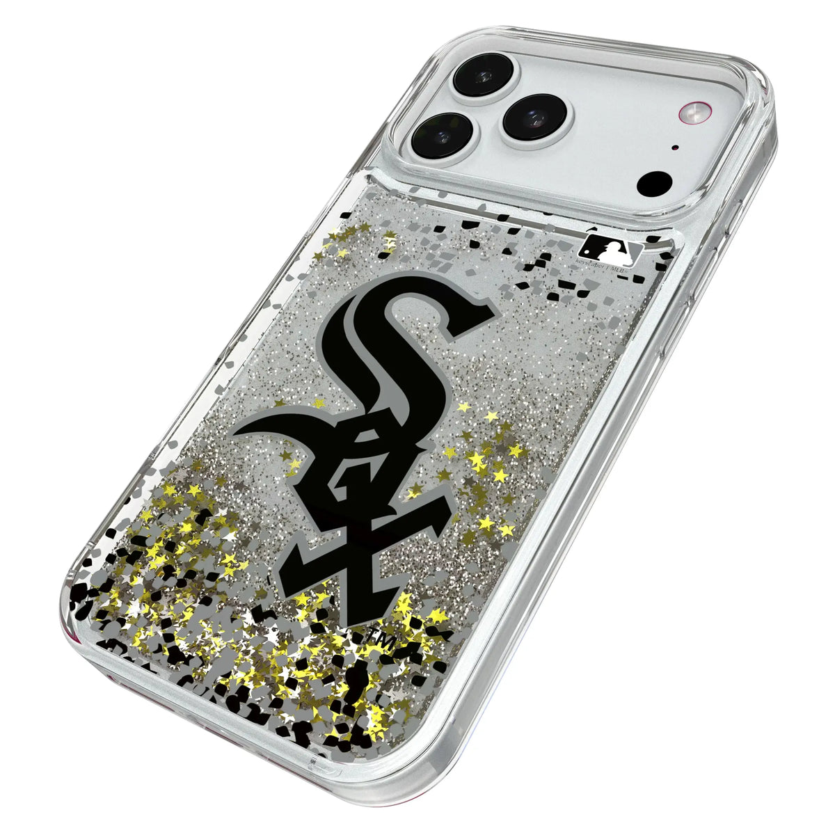 Chicago White Sox Confetti Glitter Phone Case for Apple iPhone