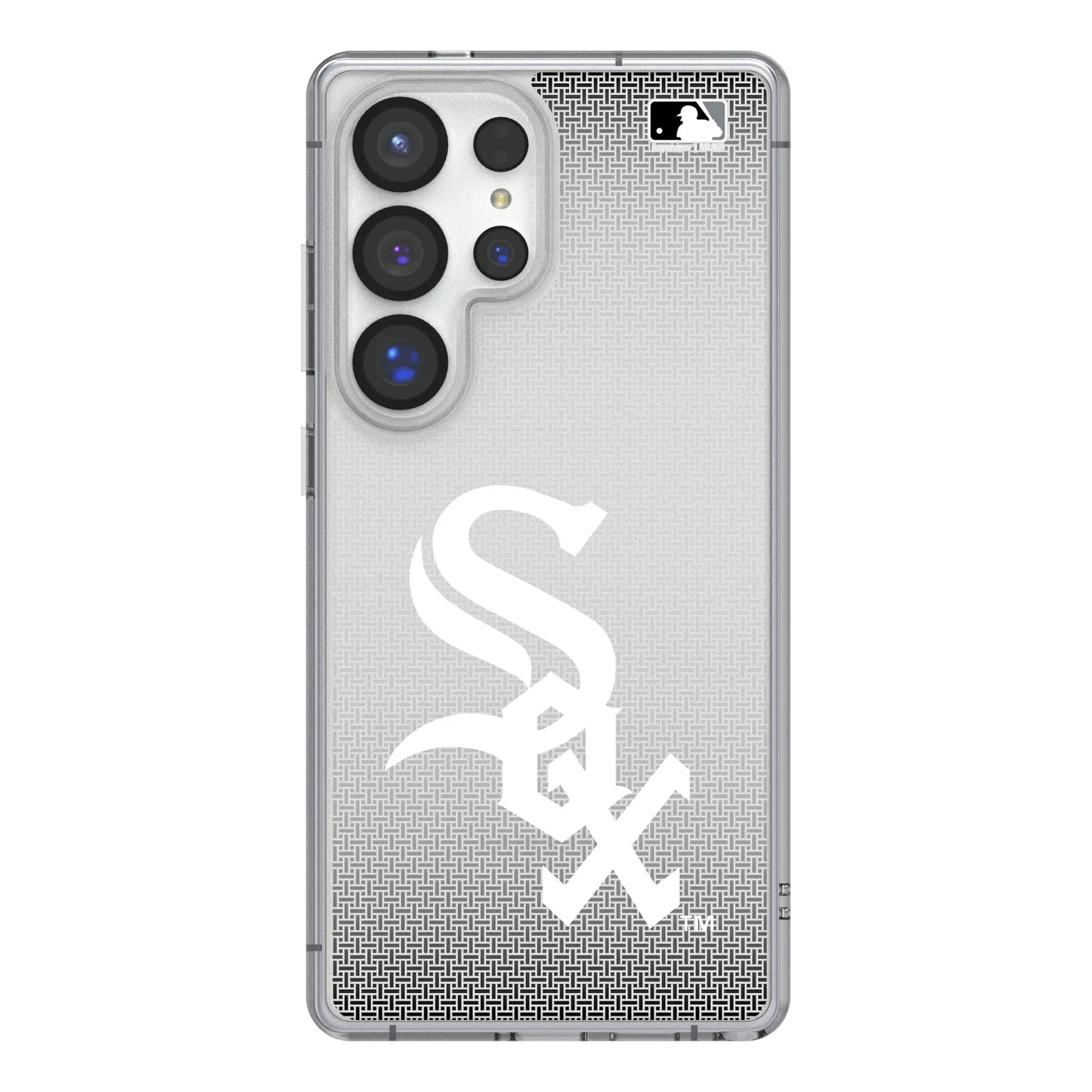 Chicago White Sox Linen Clear Phone Case for Samsung Galaxy