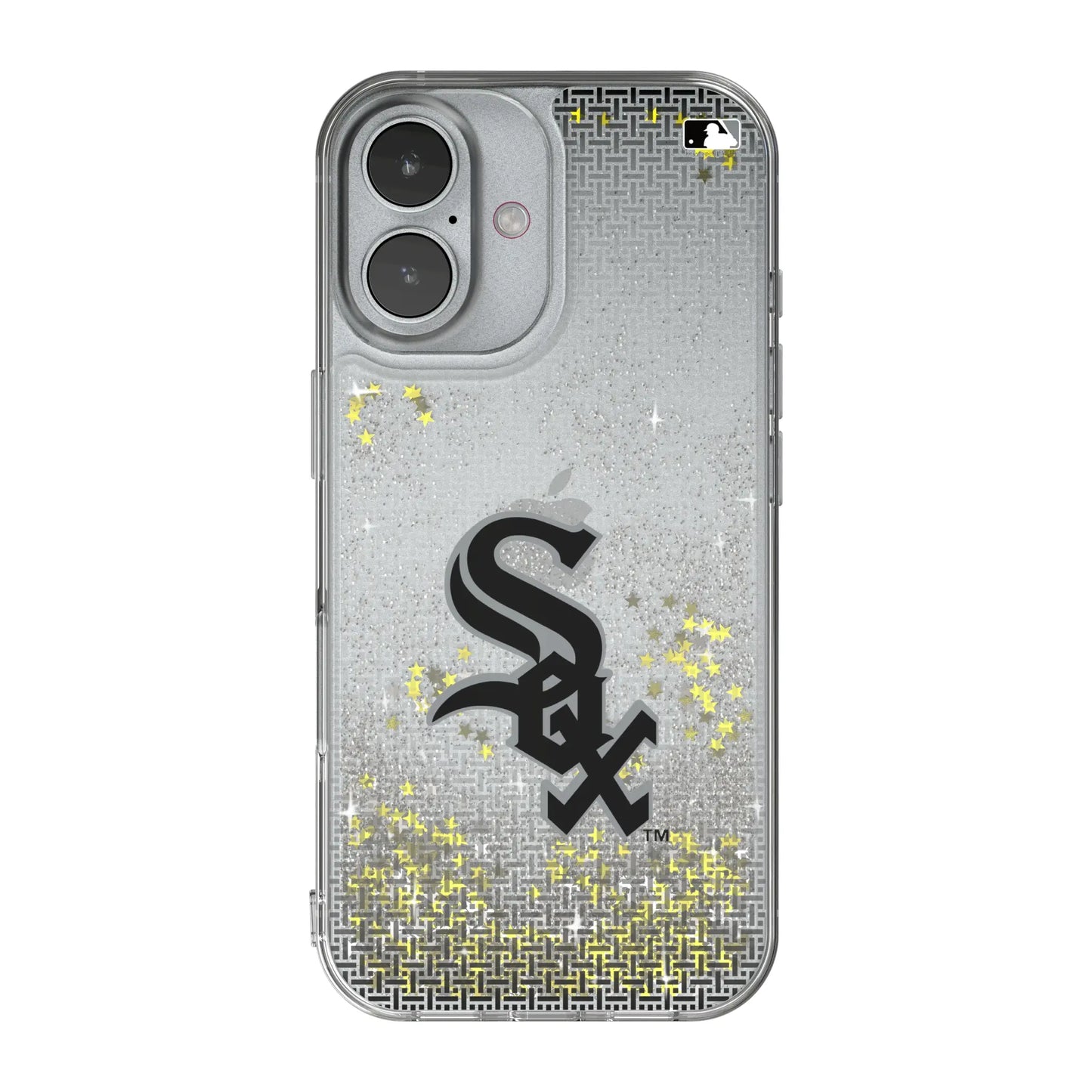 Chicago White Sox Linen Glitter Phone Case for Apple iPhone