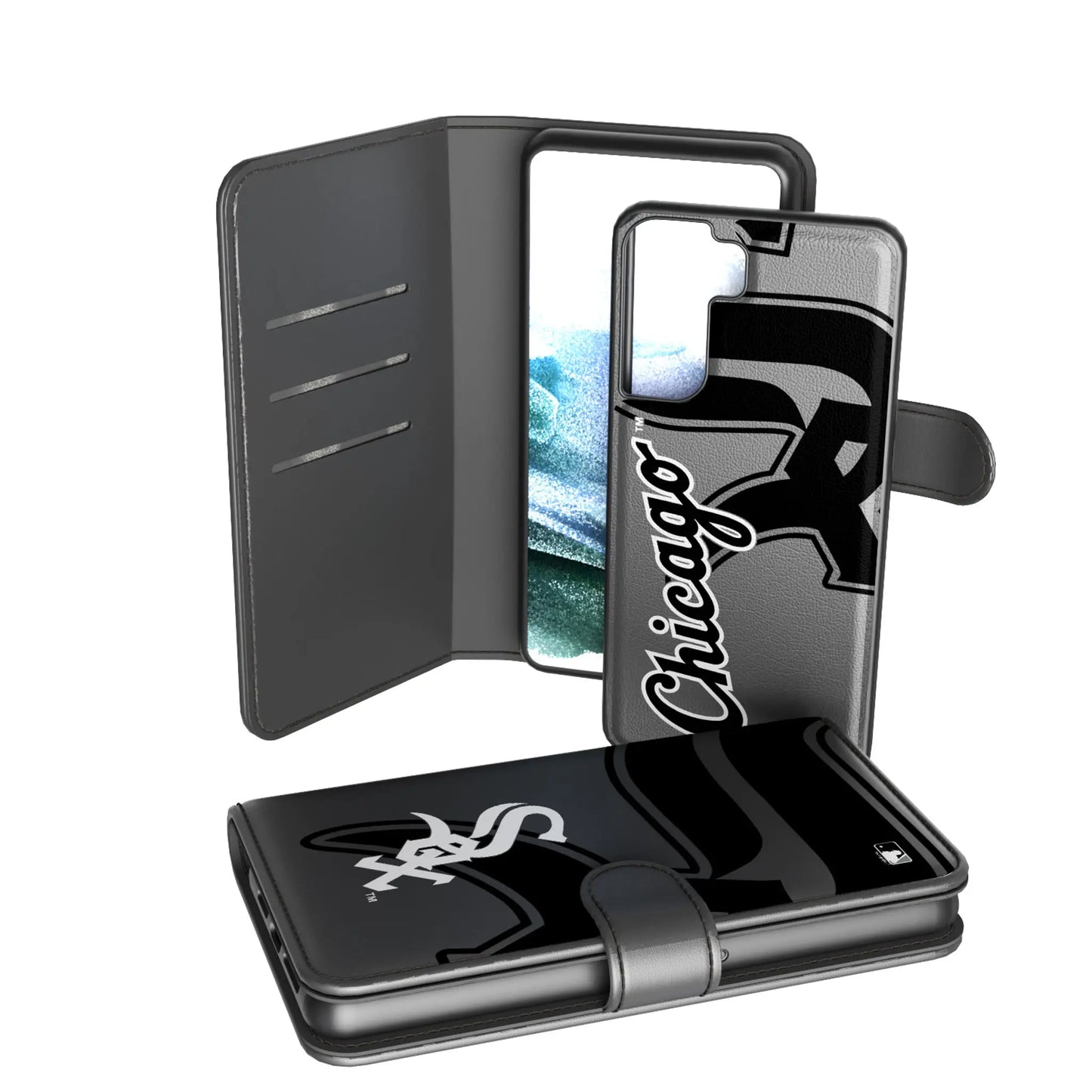 Chicago White Sox Monocolor Tilt Wallet Phone Case for Apple iPhone