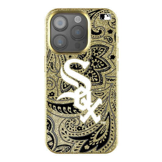 Chicago White Sox Paisley Bling Phone Case for Apple iPhone