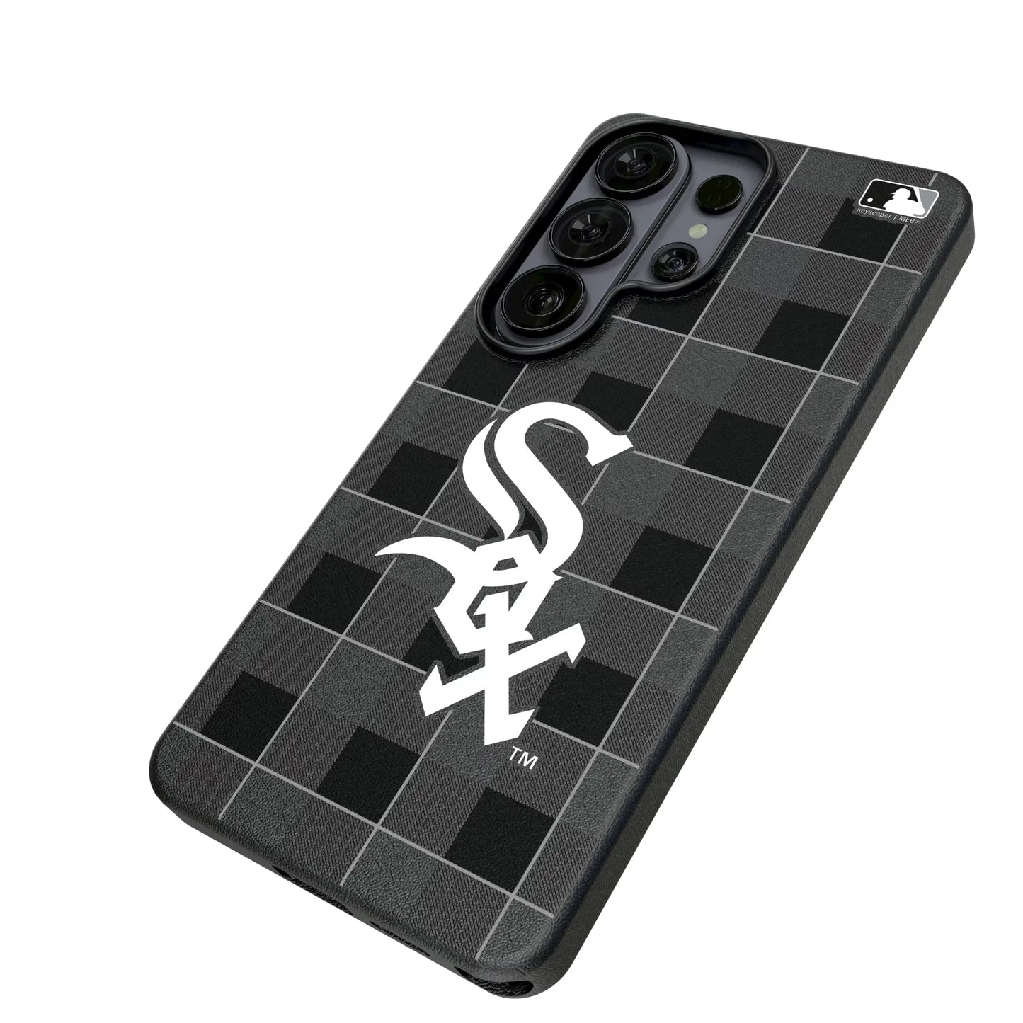 Chicago White Sox Plaid MagSafe Compatible Phone Case for Samsung Galaxy