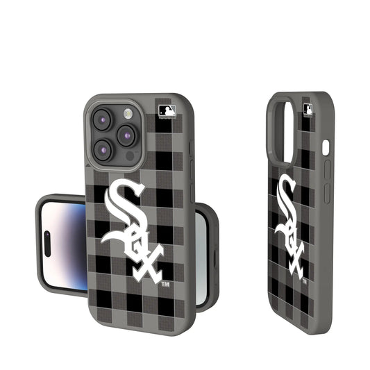 Chicago White Sox Plaid Soft Touch Phone Case for Apple iPhone