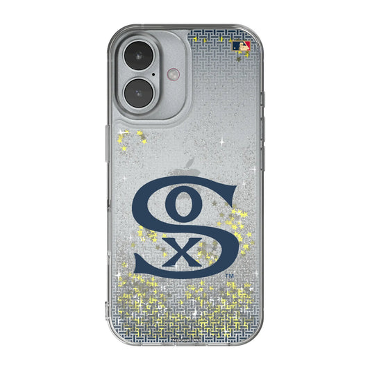 Chicago White Sox Road 1919-1921 - Cooperstown Collection Linen Glitter Phone Case for Apple iPhone