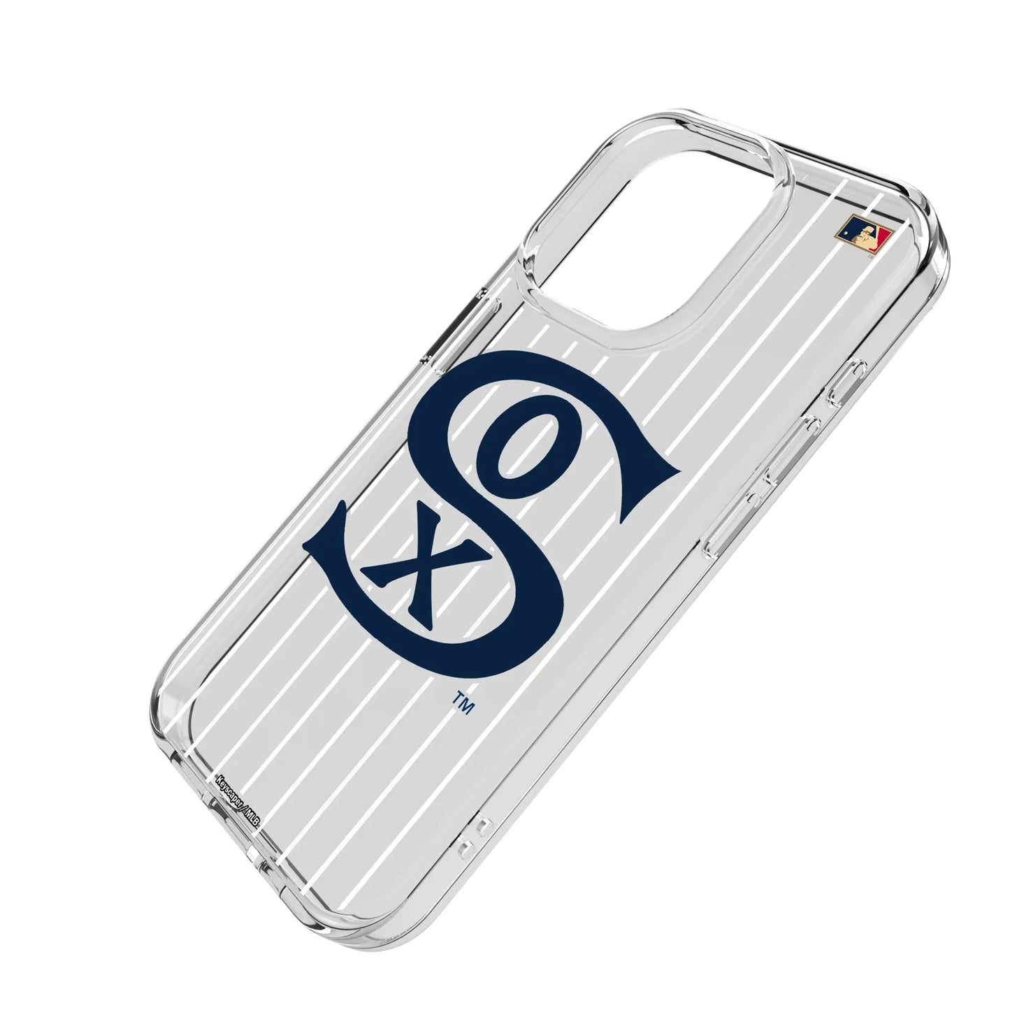 Chicago White Sox Road 1919-1921 - Cooperstown Collection Pinstripe Clear Phone Case for Apple iPhone