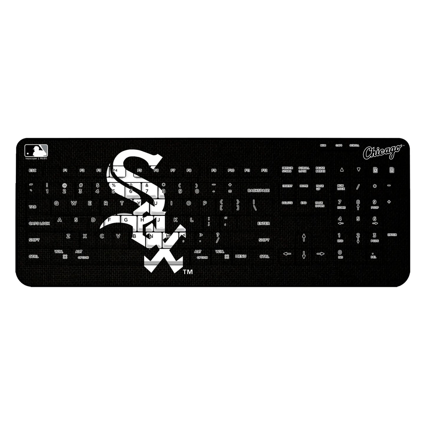 Chicago White Sox Solid Wireless USB Keyboard