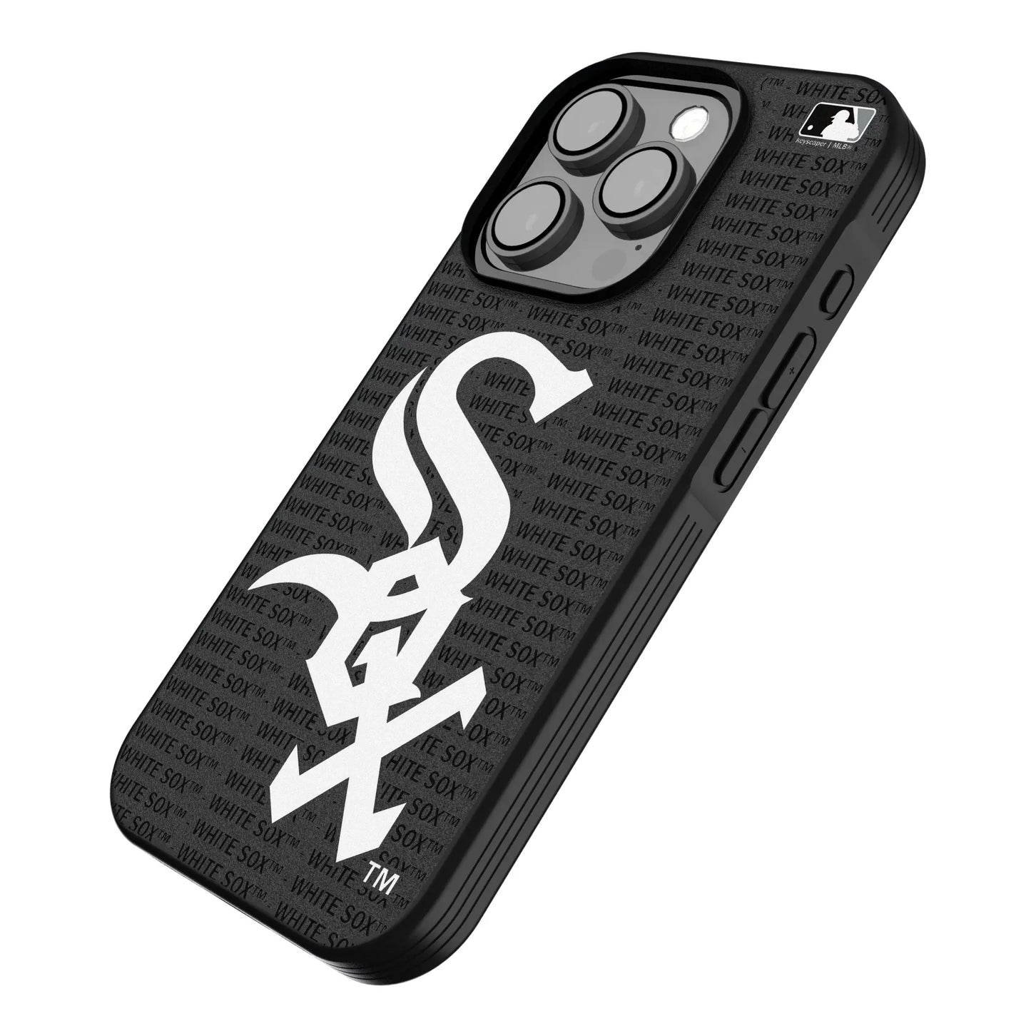 Chicago White Sox Text Backdrop Bump Phone Case for Apple iPhone