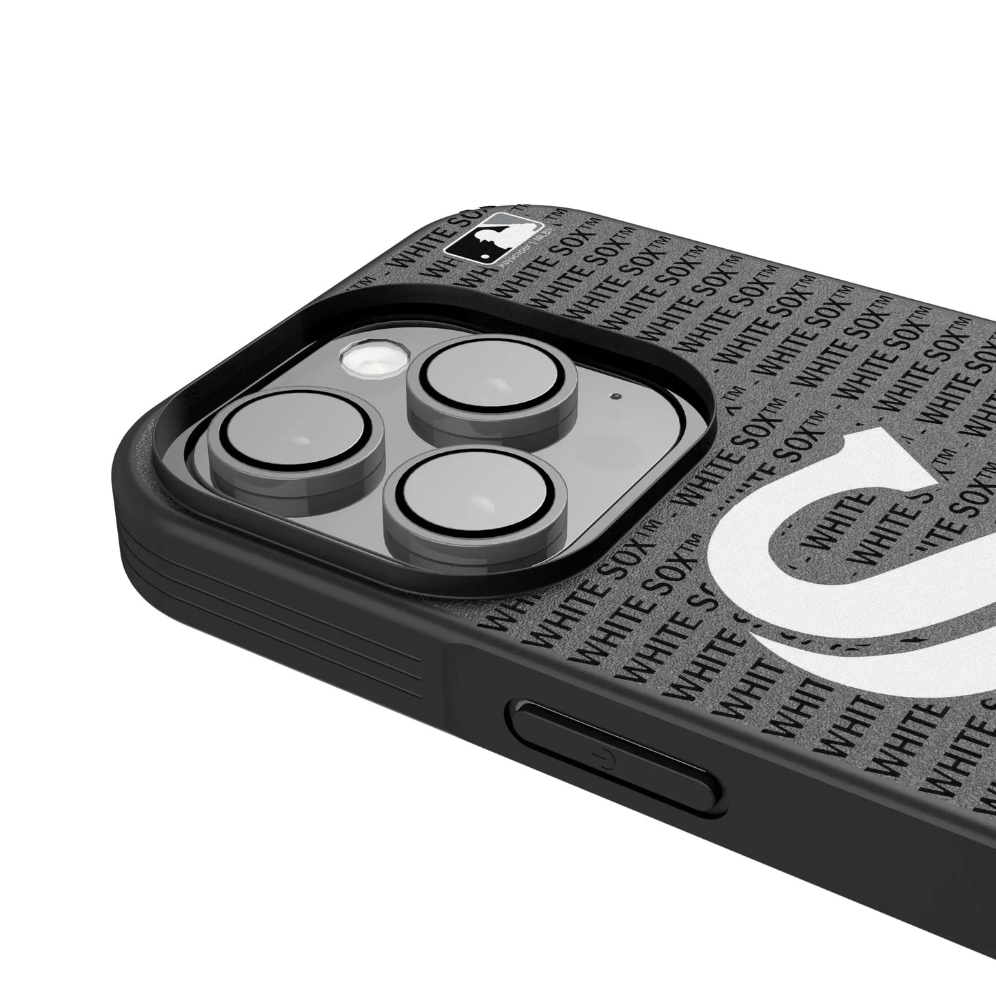 Chicago White Sox Text Backdrop Bump Phone Case for Apple iPhone