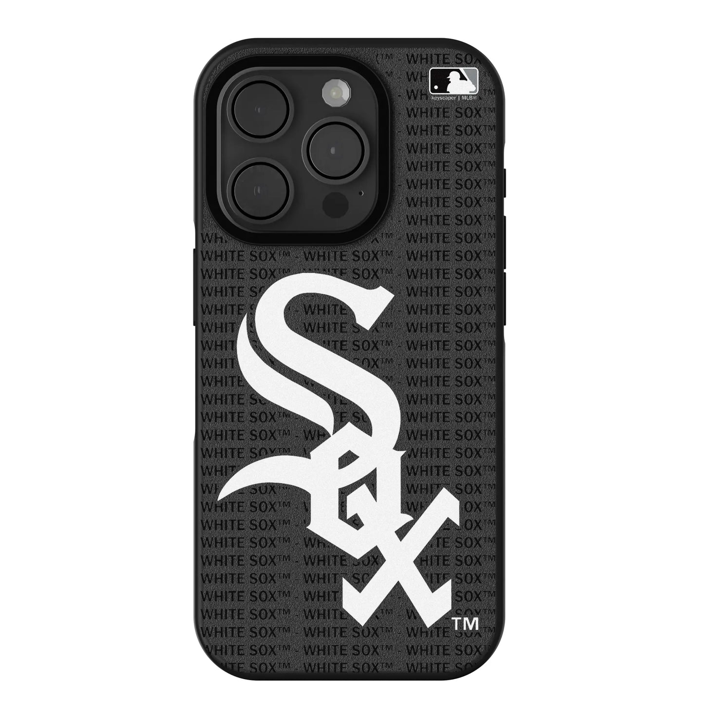 Chicago White Sox Text Backdrop Bump Phone Case for Apple iPhone
