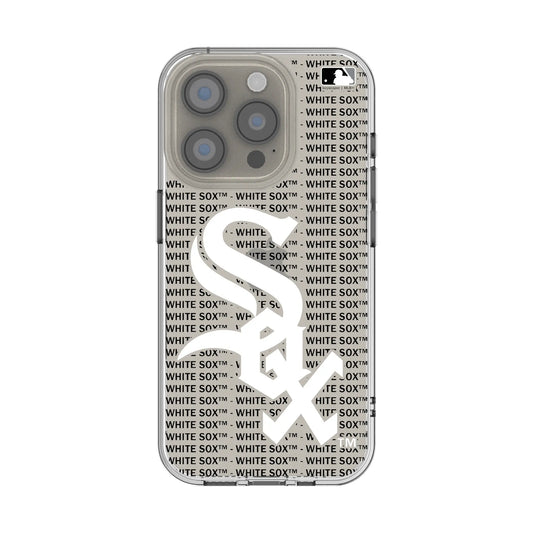 Chicago White Sox Text Backdrop Clear Phone Case for Apple iPhone