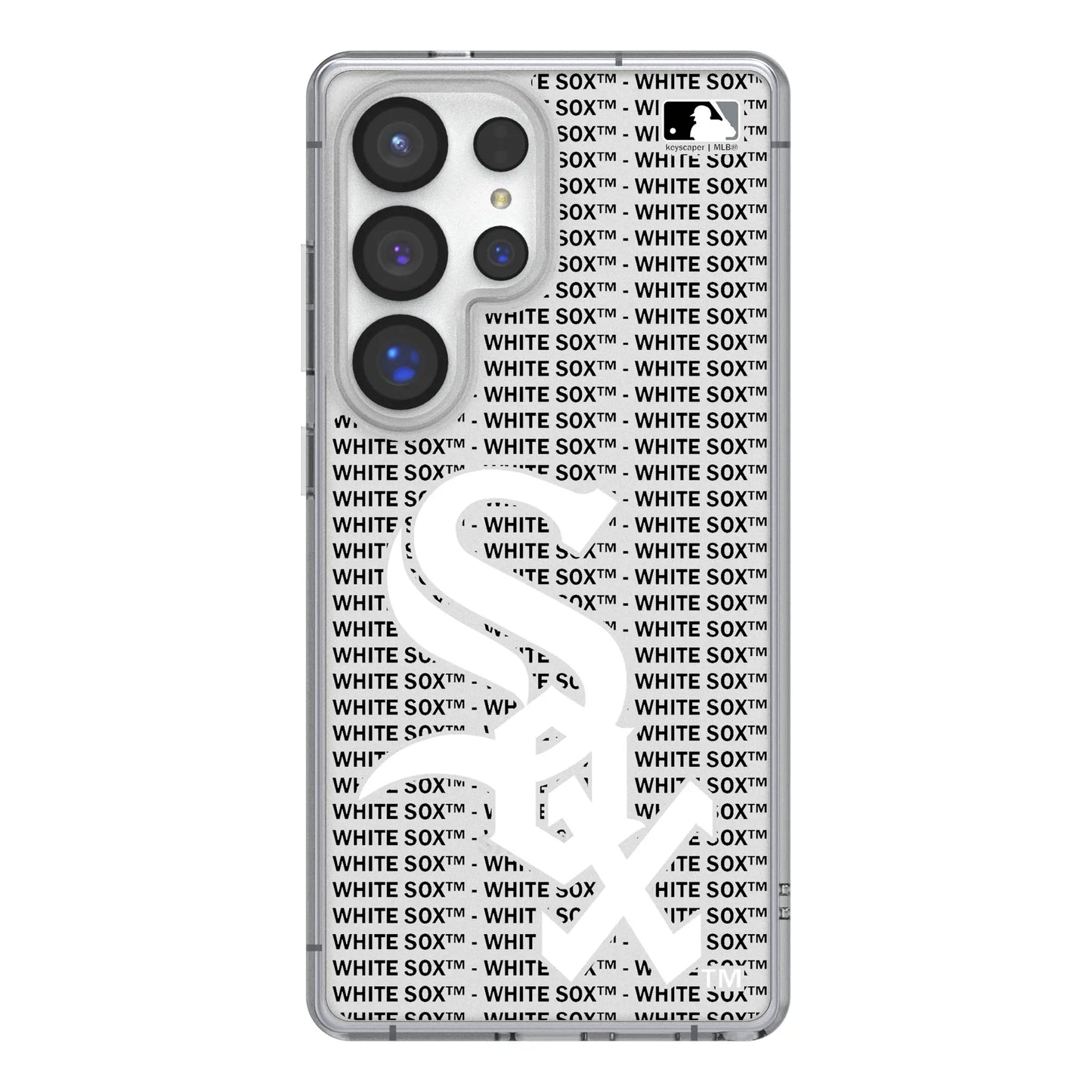Chicago White Sox Text Backdrop Clear Phone Case for Samsung Galaxy