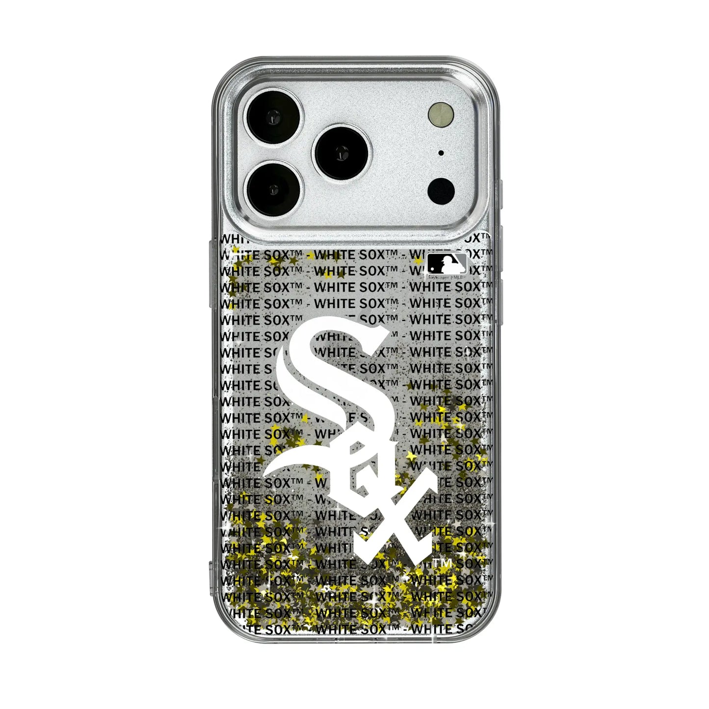 Chicago White Sox Text Backdrop Glitter Phone Case for Apple iPhone