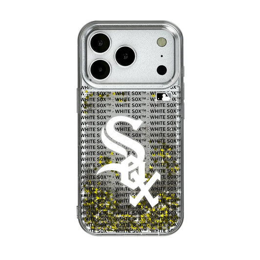 Chicago White Sox Text Backdrop Glitter Phone Case for Apple iPhone
