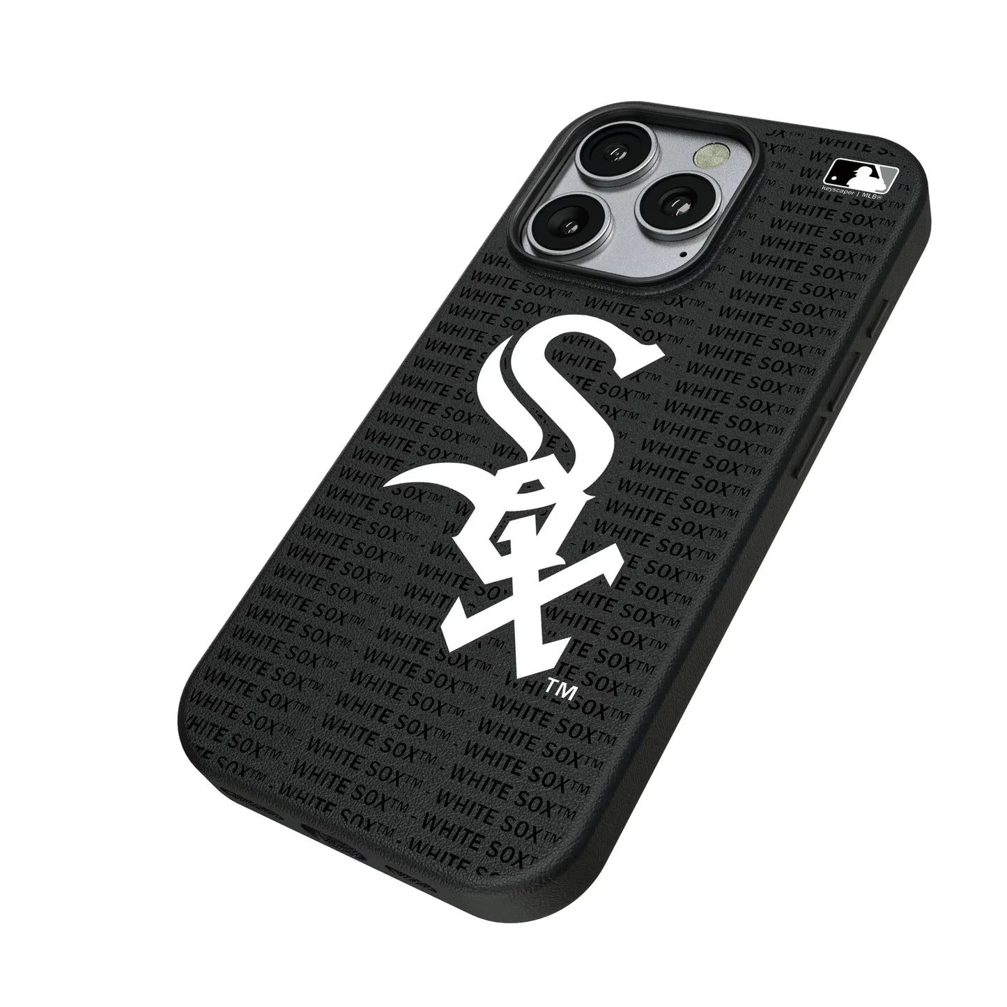 Chicago White Sox Text Backdrop MagSafe Compatible Phone Case for Apple iPhone