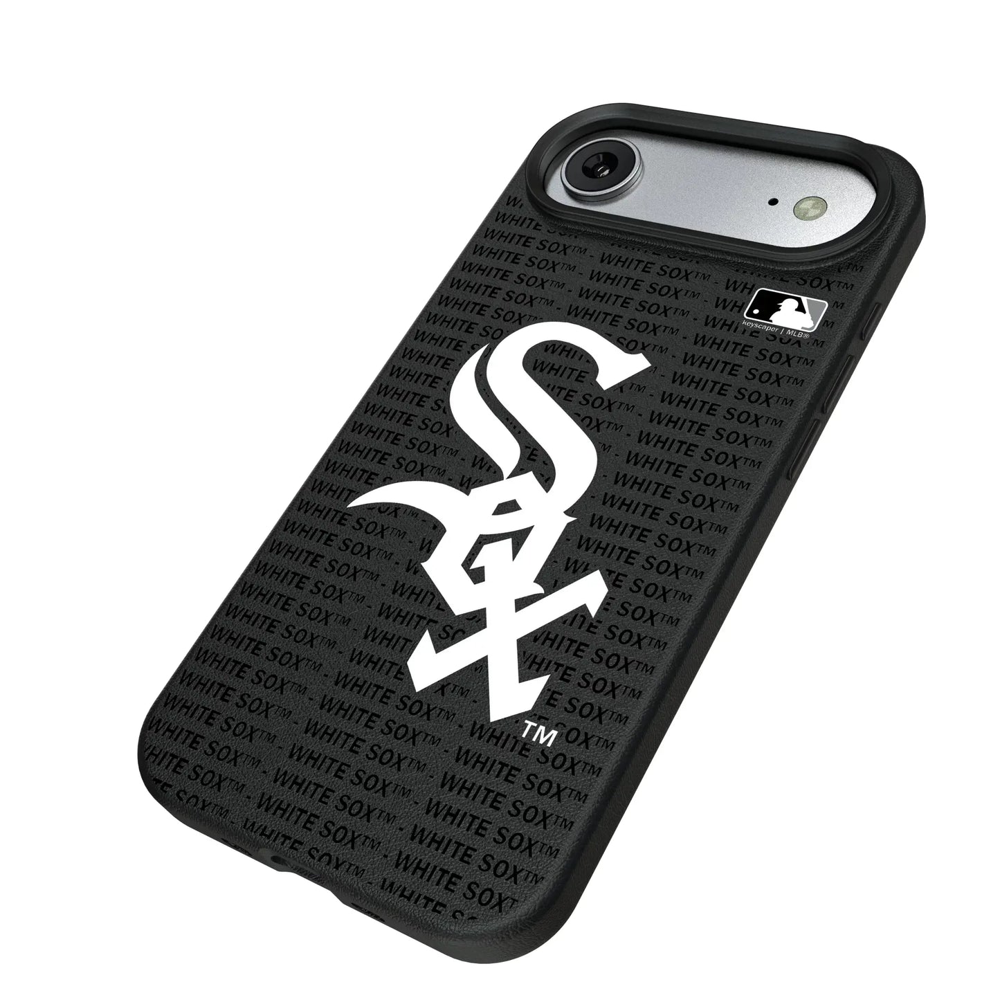 Chicago White Sox Text Backdrop MagSafe Compatible Phone Case for Apple iPhone