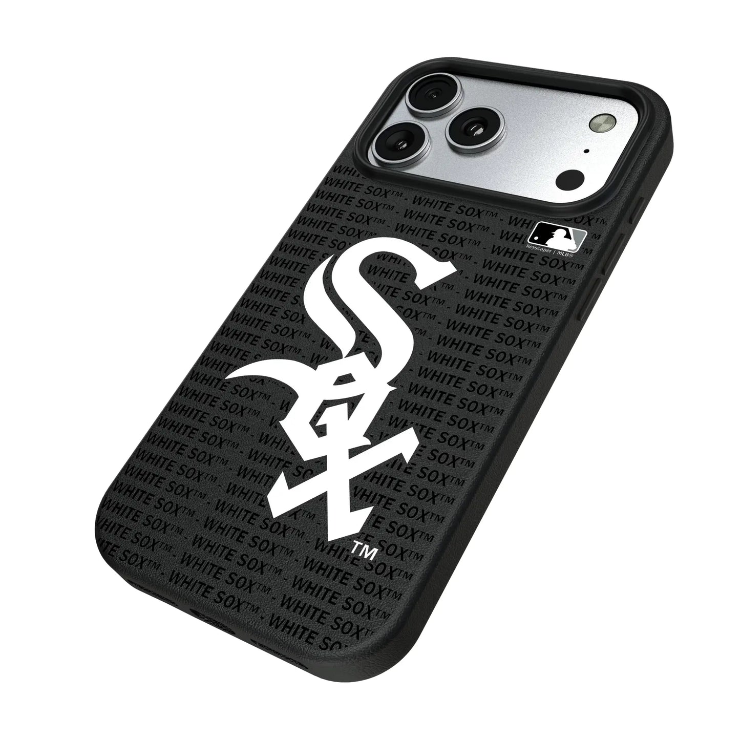 Chicago White Sox Text Backdrop MagSafe Compatible Phone Case for Apple iPhone